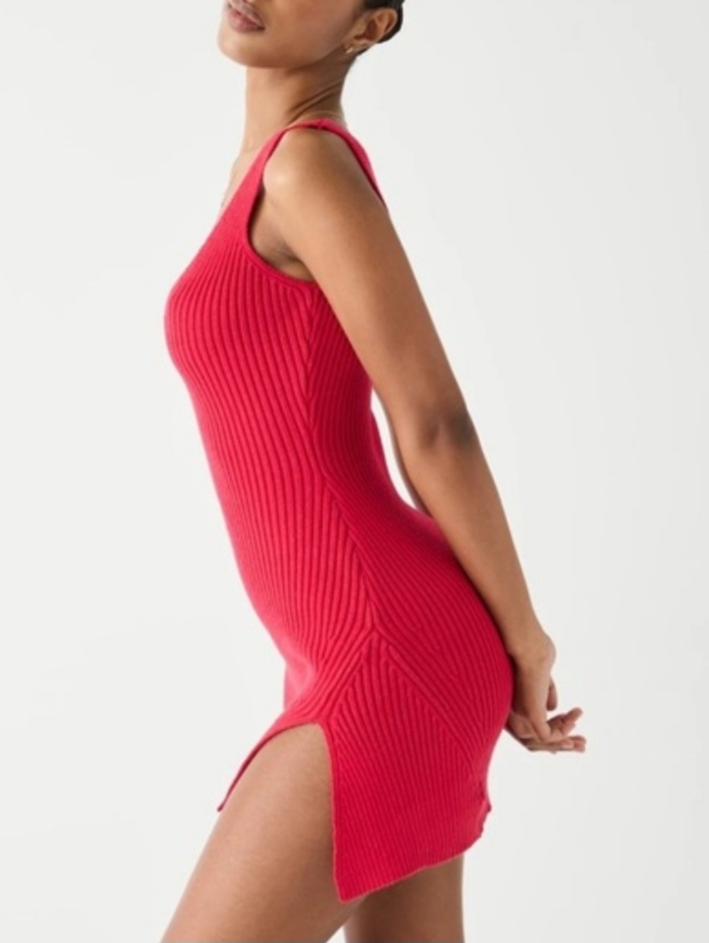 Frankies Bikinis Cloud Knit Mini Dress Size Small - Picture 2 of 12